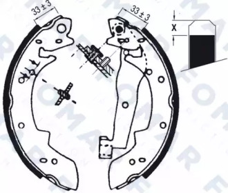 Комлект тормозных накладок FOMAR Friction FO 0577